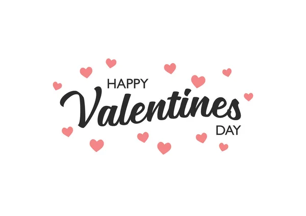Happy Valentines Day Typografie Vektorillustration — Stockvektor