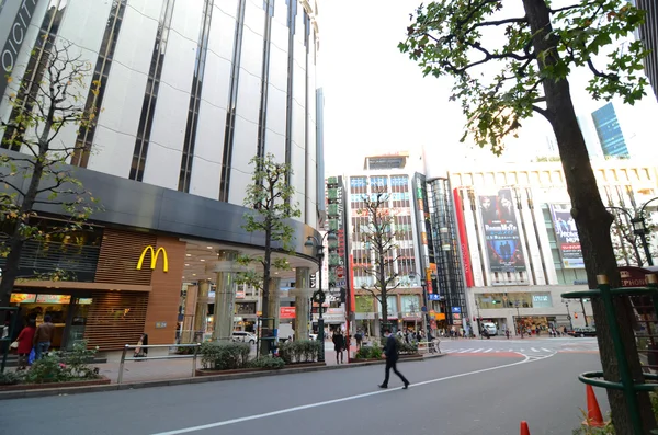 Tokio, Japón - 28 de noviembre de 2013: Visita turística al distrito de Shibuya — Foto de Stock