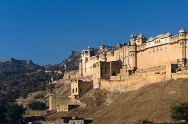 jaipur şehrinde Amber fort