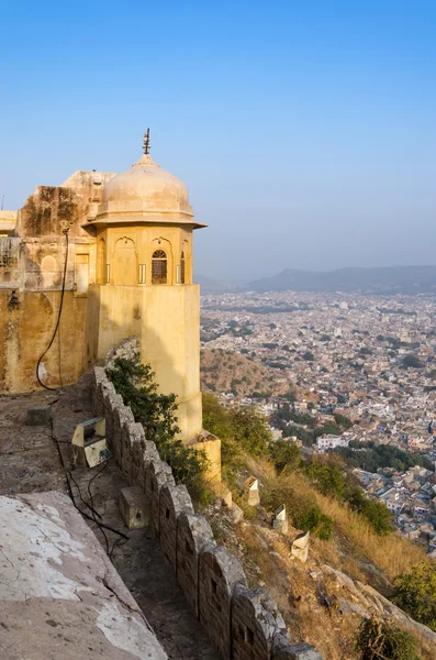 Forte de Nahargarh e vista para a cidade de Jaipur — Fotografia de Stock