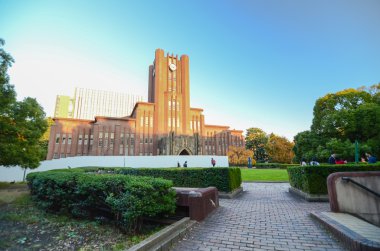 Tokyo, Japonya - 22 Kasım 2013: Yasuda auditorium, öğrenciler 