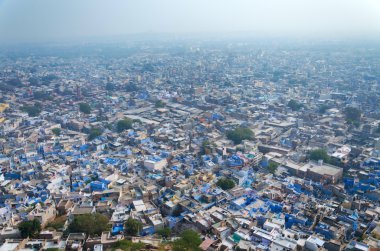 jodhpur, mavi şehir manzarası
