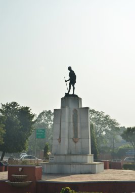 Jaipur, Hindistan - 31 Ocak 2014: Mahatma Gahdhi heykel Merkezi Jaipur, Hindistan