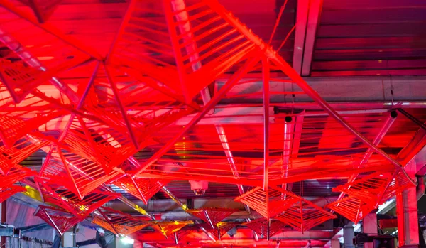 Futuristic red ceiling — Stock Photo, Image