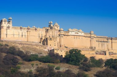 Amber Fort Jaipur şehrinde peyzaj