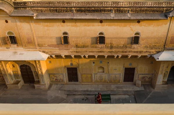 Courtyard di Benteng Nahargarh di Jaipur — Stok Foto