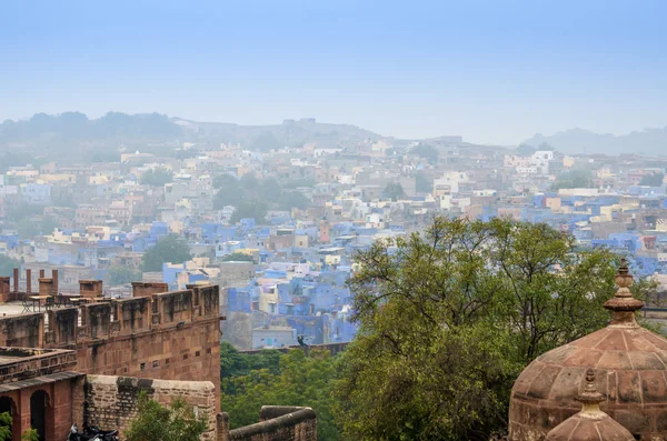 Jodhpur die blaue stadt im staat rajasthan in indien. — Stockfoto
