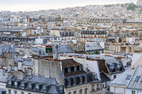 View on Paris form Pompidou Center