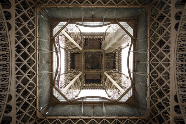 Fragmento de construção da Torre Eiffel — Fotografia de Stock