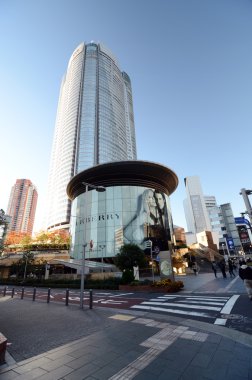 Tokyo, Japonya - 23 Kasım 2013: İnsanlar Mori Kulesi Roppongi Hills ziyaret