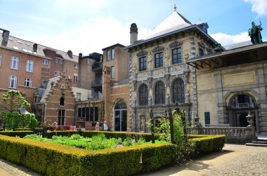 Antwerp, Belçika - 10 Mayıs 2015: turist ziyaret rubenshuis (rubens evi) Antwerp.