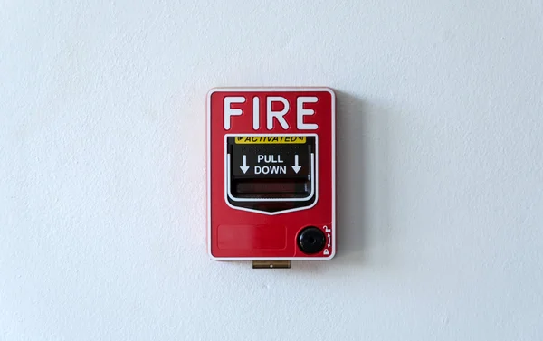 Yangın alarmı düğmesi — Stok fotoğraf