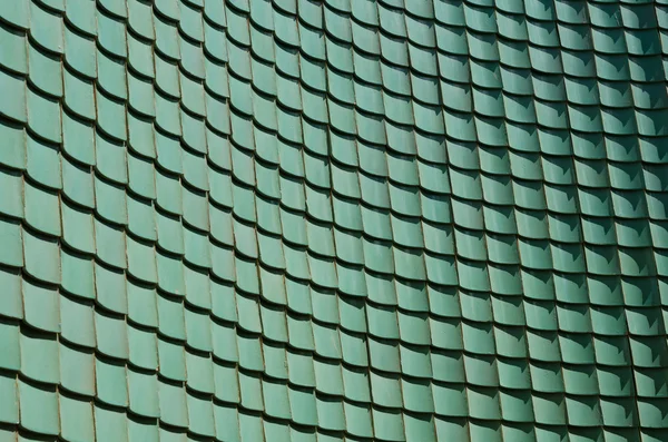 Traditional chinese green glazed tile — Stockfoto