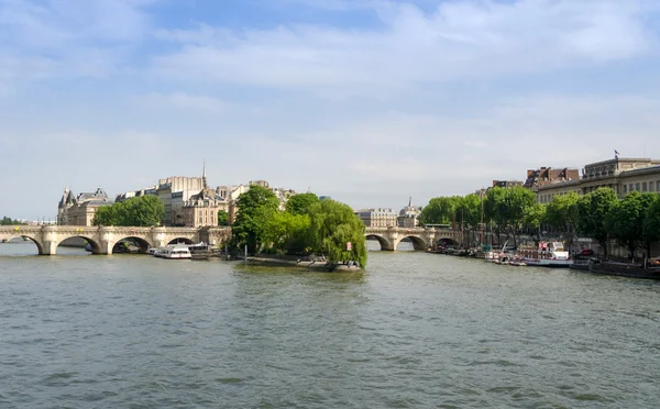 Cite Island and Pont Neuf bridge in Paris — Stock Photo, Image