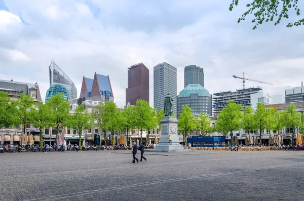 The Hague, Netherlands - May 8, 2015: People at Het Plein in The Hague — Stok fotoğraf