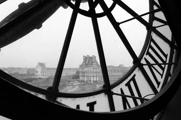 Large clocks with roman numerals in Museum d'Orsay — Stock Photo, Image