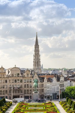 Brüksel'deki Kunstberg ya da Mont des Arts bahçeleri