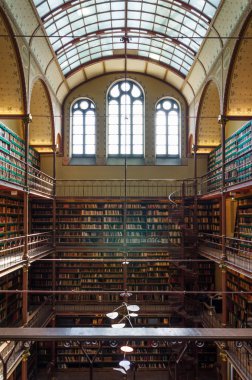 Amsterdam, Netherlands - May 6, 2015: Rijksmuseum Research Library