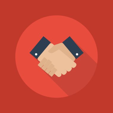 Business Flat Icon. Handshake