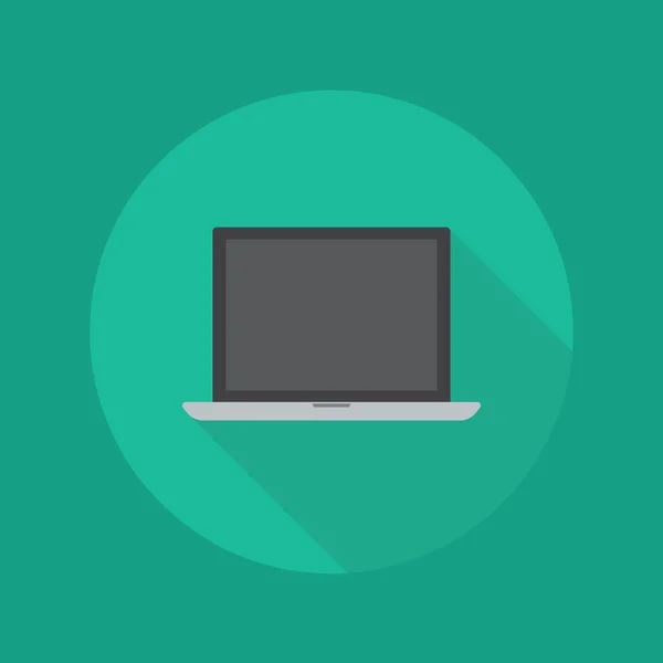 Technology Flat Icon. Laptop — Διανυσματικό Αρχείο