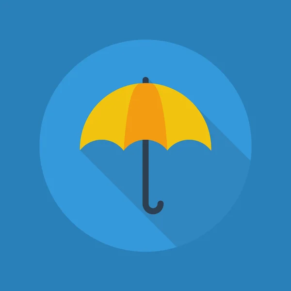 Météo Icône plate. Parapluie — Image vectorielle