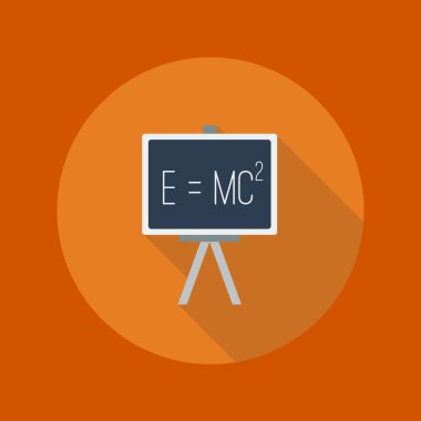 Education Flat Icon. Blackboard