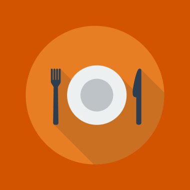 Travel Flat Icon. Restaurant
