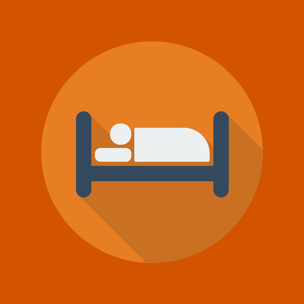 Travel Flat Icon. Hotel