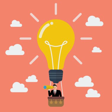 Ampul balon arama başarı işadamı