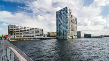 Bir Almere Stad manzarası modern binalar