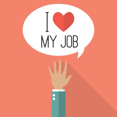 El kaldırdı word ile konuşma balonu üzerinde işimi seviyorum