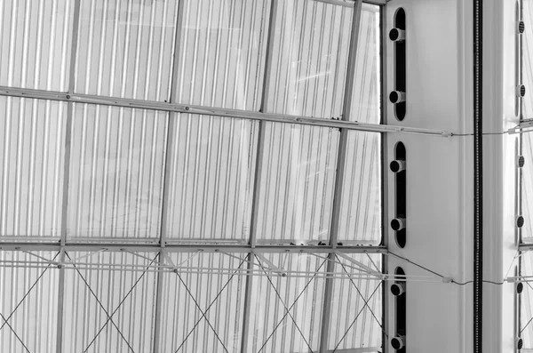 Detalle de la estructura del tejado (blanco y negro ) —  Fotos de Stock