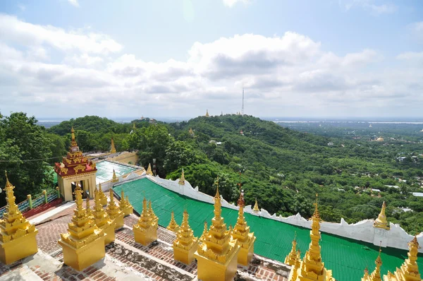 Vista da paisagem de Mandalay Hill — Fotografia de Stock