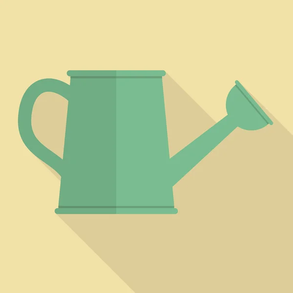 Watering can flat icon — Stock Vector