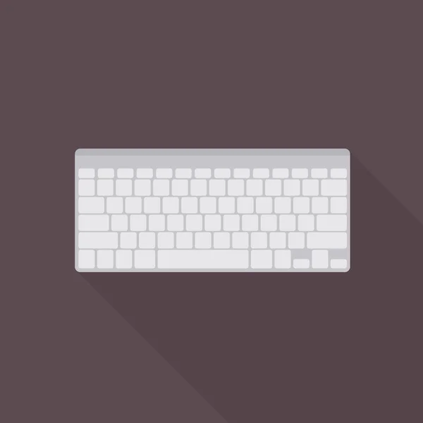 Pohled shora ikonu klávesnice — Stockový vektor