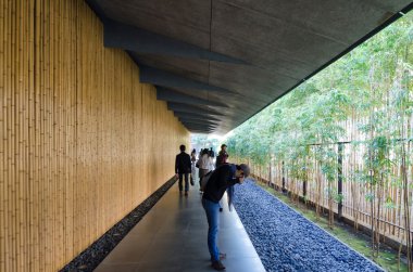 Tokyo, Japan - November 24, 2013: People visit Nezu Museum in Tokyo, Japan.
