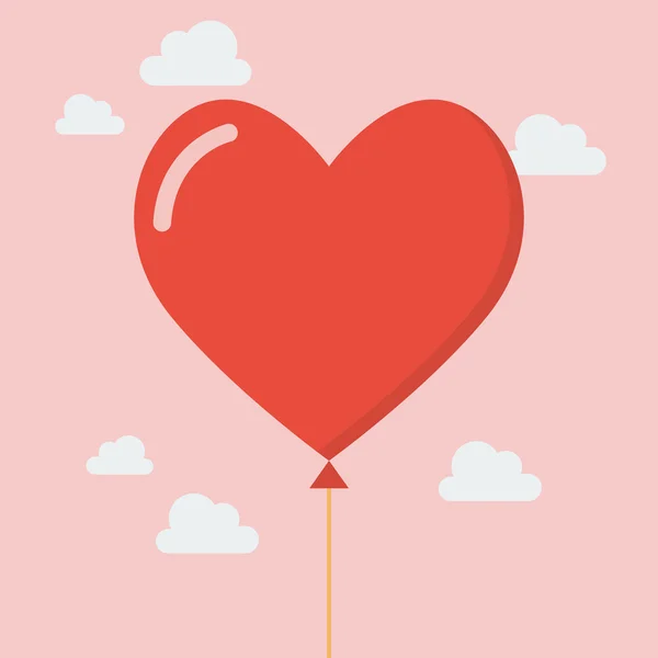 Ikona balónek srdce — Stockový vektor