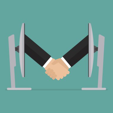 Ortaklık karşılıklı iki bilgisayardan