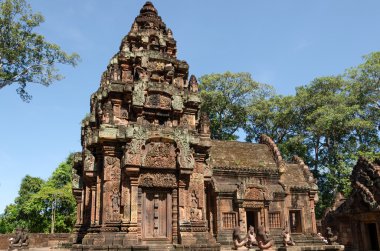 Siem Reap tapınakta Banteay Srei