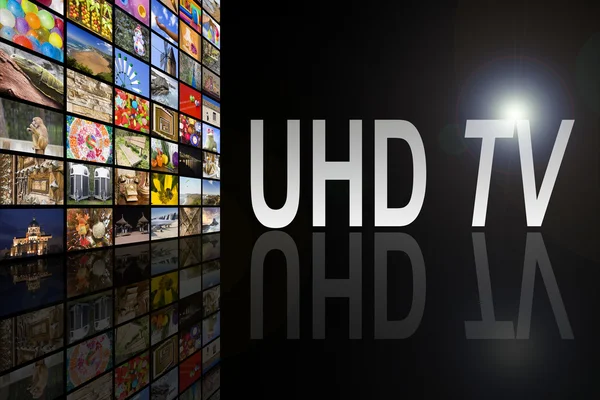 Uhd tv conceito — Fotografia de Stock