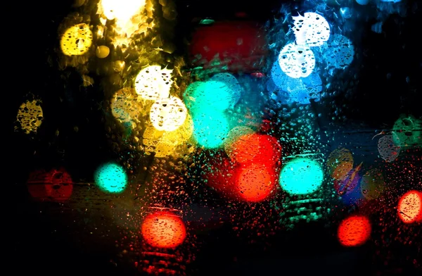 Driving in rain — Stock Photo, Image