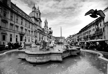 Piazza navona, Roma. İtalya