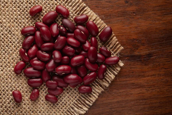 Macro Primer Plano Organic Rajma Laal Lobia Frijoles Rojos Dal — Foto de Stock