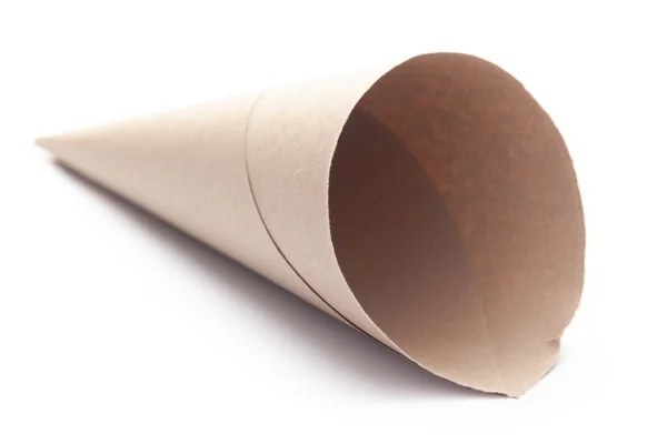 Nahaufnahme Leerer Brauner Papiertüten Snackverpackungen Bastelpapier Zum Einwickeln Von Pommes — Stockfoto