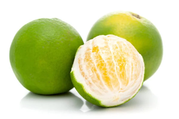 Elle Soyulmuş Organik Hint Citrus Meyvesi Tatlı Limetta Citrus Limetta — Stok fotoğraf