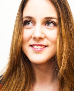 Güzel genç bir kadının portresi. 