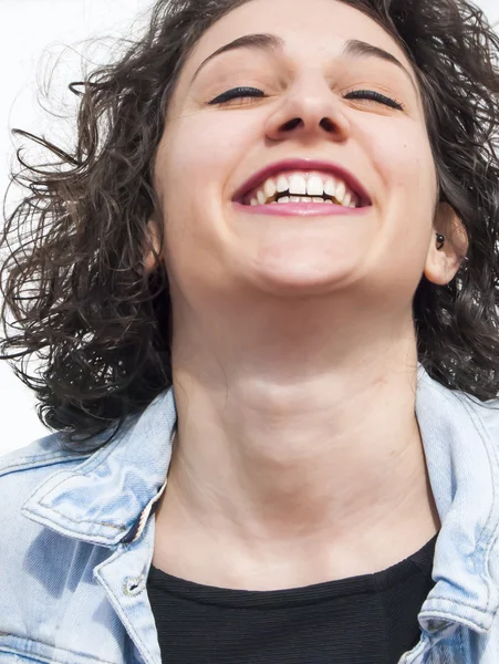 Retrato de bela jovem — Fotografia de Stock