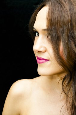 Güzel bir kadının portresi. 