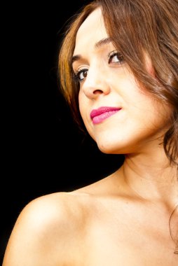 Güzel bir kadının portresi. 