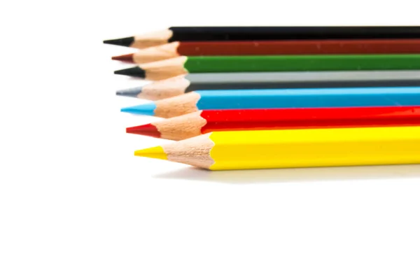 Colored pencils isolated — Stock Photo, Image